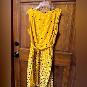 Anne Klein Scattered dot belted dress